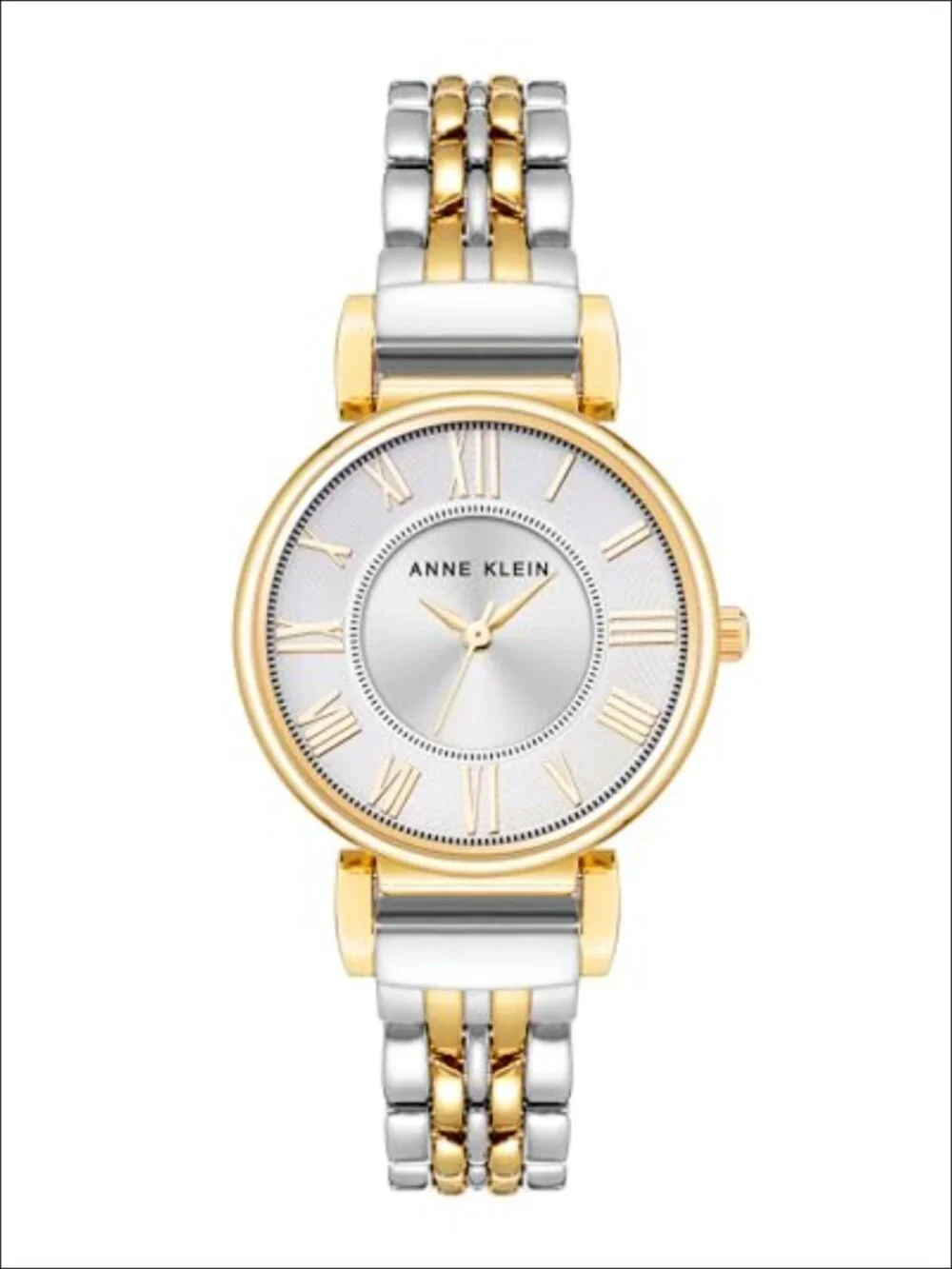 Anne Klein Stainless Steel Bracelet Watch with Mineral Crystal Lens, Japanese